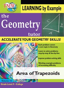 Geometry Tutor - Area Of Trapezoids (DVD)