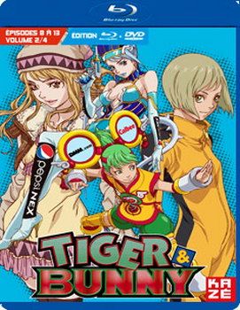 Tiger & Bunny Part 2 Blu-ray & DVD Combo Pack (Episodes 8-14)