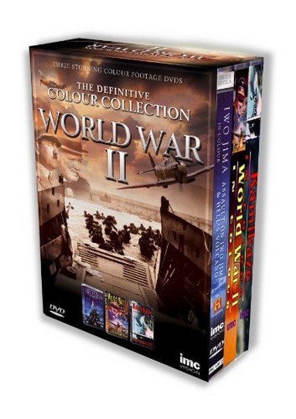 The Definitive World War 2 Box Set Containing - Iwo Jima in Colour  World War 2 in Colour & Kamikaze in Colour