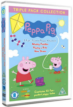 Peppa Pig - Muddy Puddles / Flying A Kite / New Shoes (DVD)
