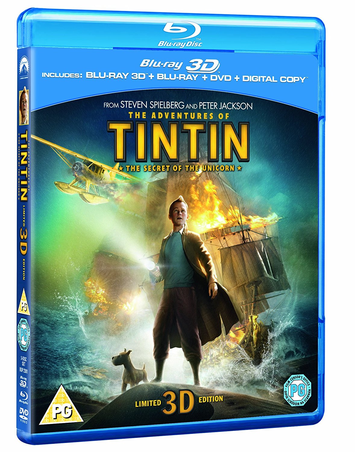 The Adventures of Tintin: The Secret Of The Unicorn (3D Blu-ray  Blu-ray  DVD and Digital Copy)