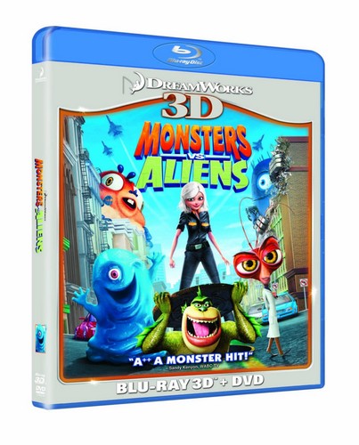 Monsters Vs Aliens 3D (Blu-ray 3D  Blu ray & DVD)