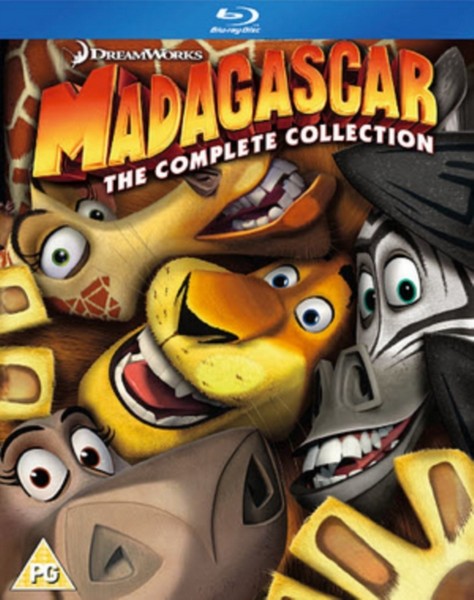 Madagascar 1-3  Blu-Ray Boxset