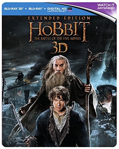 The Hobbit: The Battle Of The Five Armies - Extended Edition [Blu-ray] Steelbook