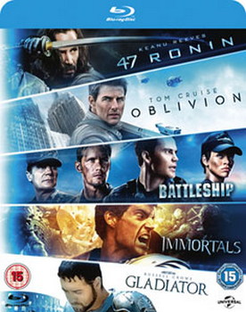 47 Ronin/Oblivion/Battleship/Immortals/Gladiator (Blu-ray)