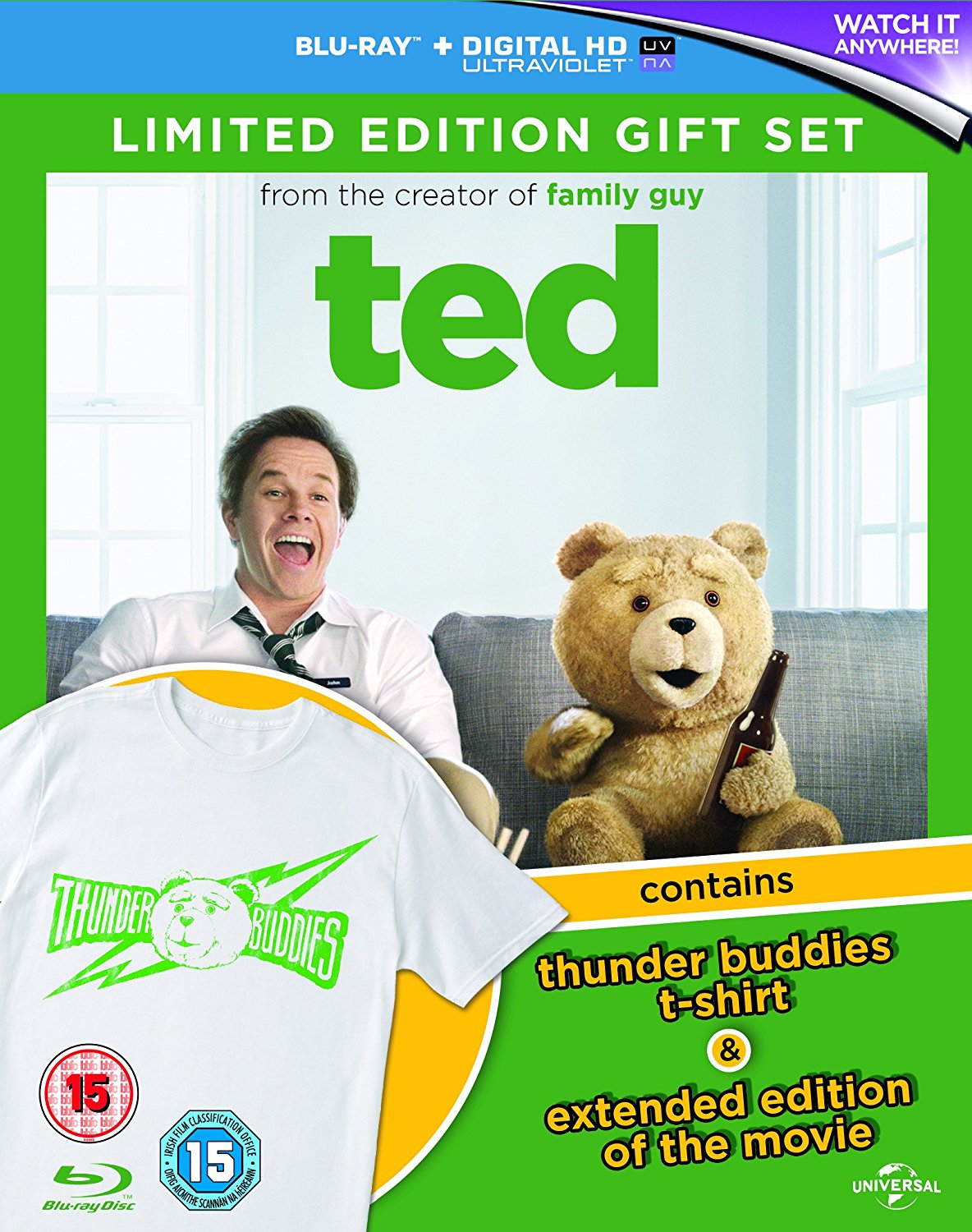 Set　Television...　with　Edition　Gift　::　Ted　(Blu-ray)　(Limited　T-shirt)
