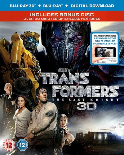 Transformers: The Last Knight (3D Blu-RayTM + Blu-Ray + Bonus Disc + Digital Download)