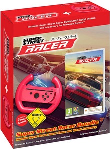 Super Street Racer Bundle + Wheel Accessory Nintendo Switch Game [Code in a Box]