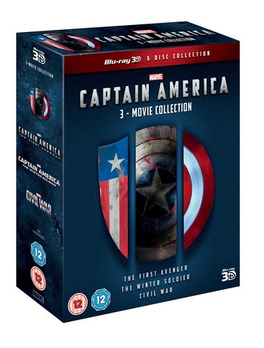 Captain America - 1-3 Movie Boxset (3D Blu-ray)