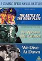 3 Classic World War 2 Naval Battles - The Battle Of The River Plate / In Which We Serve / We Dive At Dawn (DVD)