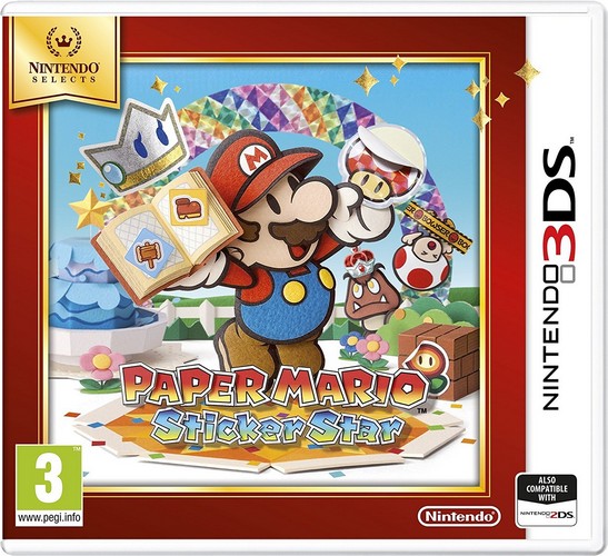 Paper Mario Sticker Star Selects (Nintendo 3DS)